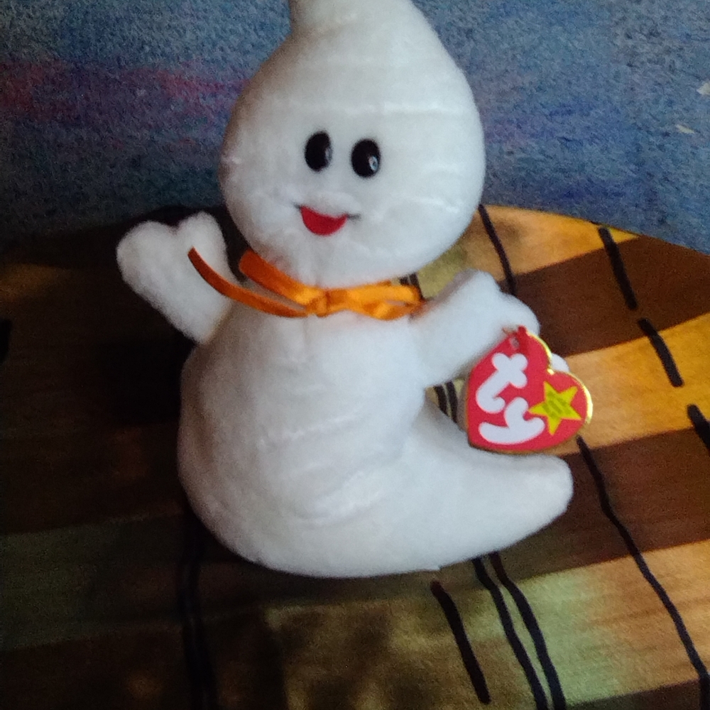 Authentic Ty Spooky the Ghost,1995' PVC style #4090